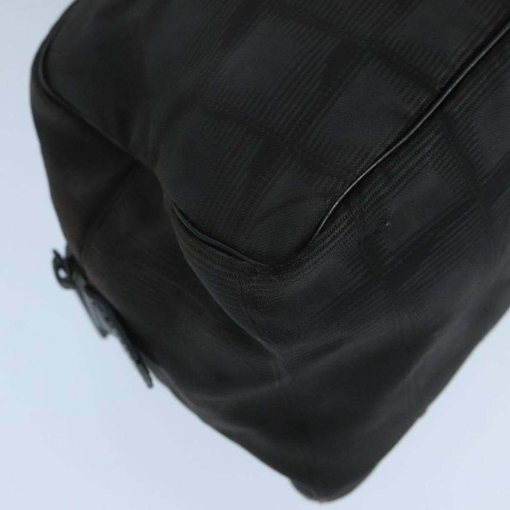 CHANEL New travel line Hand Bag Nylon Black Silver CC Auth 104726 - Picture 14 of 16